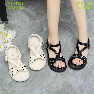 Sandal trẻ em/bé gái quai ngang thời trang gắn nơ công chúa giá sỉ