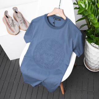 Áo thun nam, áo cổ tròn chất 100% cotton 4c xịn, logo dập nổi cực đẹp size từ 50kg - 88kg