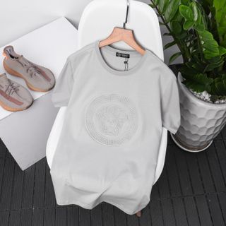Áo thun nam, áo cổ tròn chất 100% cotton 4c xịn, logo dập nổi cực đẹp size từ 50kg - 88kg