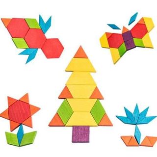 Bộ xếp hình gỗ 250 miếng Mideer Partern Blocks