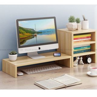 Kệ gỗ để máy tính, kệ để màn hình LCD