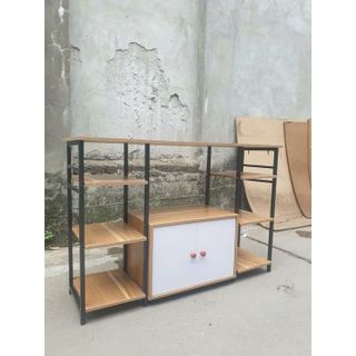 [Mã LIFE15888K giảm 8% đơn 500K] kệ bếp, kệ lò vi sóng CÓ CỬA 3 GIAN