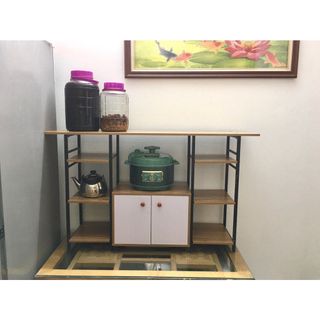 [Mã LIFE15888K giảm 8% đơn 500K] kệ bếp, kệ lò vi sóng CÓ CỬA 3 GIAN