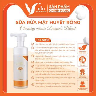 Sữa rửa mặt(SRM) tích hợp thành phần tẩy da chết Huyết Rồng, hàng chính hãng Đài Loan Jourdeness