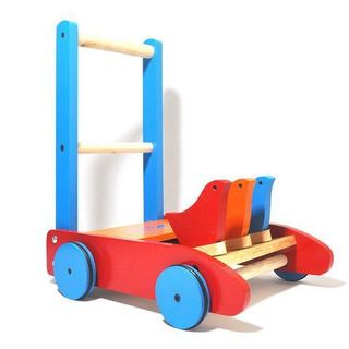 xe gỗ tập đi cho bé, xe gà tập đi
