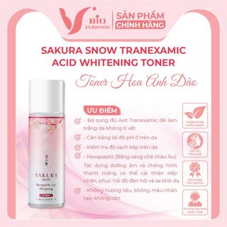 Toner Hoa Anh Đào Jourdeness giúp làn trắng sáng, hồng hào, mở đường dẫn cho các bước dưỡng