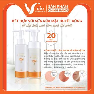 Dầu tẩy trang lỏng nhẹ, tăng khả năng phục hồi và làm sạch Huyết Rồng Jourdeness
