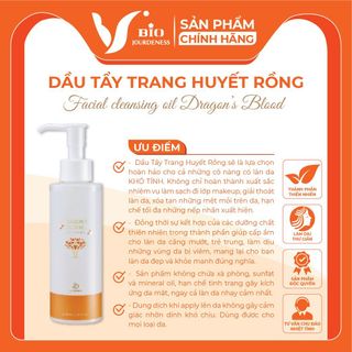 Dầu tẩy trang lỏng nhẹ, tăng khả năng phục hồi và làm sạch Huyết Rồng Jourdeness