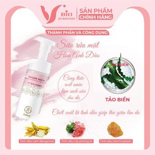 Sữa rửa mặt Hoa Anh Đào tích hợp tẩy da chết dành cho làn da không đều màu, da sạm nám