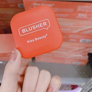Phấn Má Hồng Dạng Hộp Vuông Cam Tây Kiss Beauty Blusher Auth