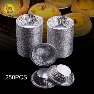img Set 50 Đế Cốc Chén Giấy Bạc Lót Khuôn Nướng Bánh Tart Trứng, Dùng 1 Lần