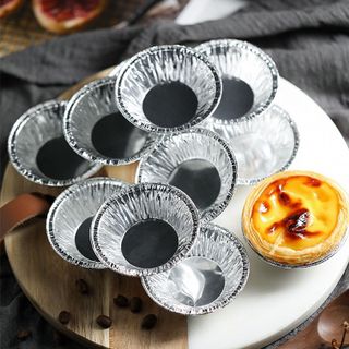 img Set 50 Đế Cốc Chén Giấy Bạc Lót Khuôn Nướng Bánh Tart Trứng, Dùng 1 Lần giá sỉ