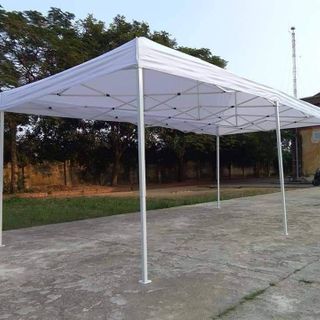 LỀU XẾP (nhà bạt , lều ) kích thước 3mx 6m, khung dày chắc chắn(có nhận may quây xung quanh lều)