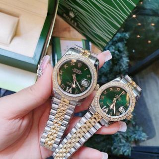 ĐỒNG HỒ ROLLEX CAO CẤP CƠ VIỀN ĐÁ COUPLE
