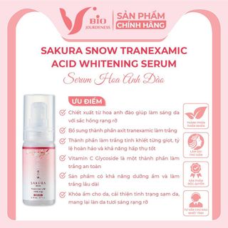 Serum dưỡng trắng phục hồi Hoa Anh Đào dùng cho da Nám Tàn Nhang