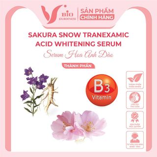 Serum dưỡng trắng phục hồi Hoa Anh Đào dùng cho da Nám Tàn Nhang