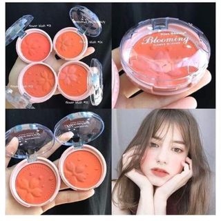 Phấn Má Hồng Kiss Beauty Blooming hộp dạng Tròn