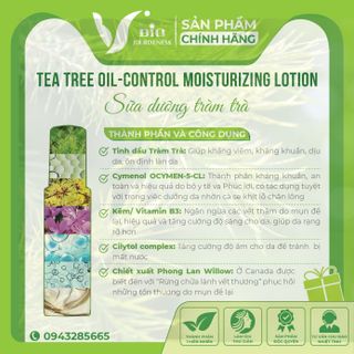 Sữa dưỡng Tràm Trà phục hồi làn da mụn, thâm mụn, kháng khuẩn và cấp ẩm Joudeness [Sản phẩm độc quyền ]