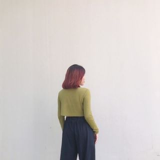 Quần bo chân nữ thể thao vải dày không xù lông,thiêu Mikey, đi chơi , đi làm BC01-ĐEN