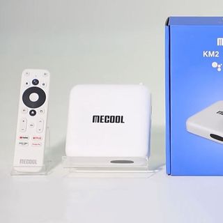Android TV Box Mecool KM2, AndroidTV 10 bản quyền, Chứng chỉ Netflix 4K, Âm thanh Dolby, Điều khiển Voice Bluetooth