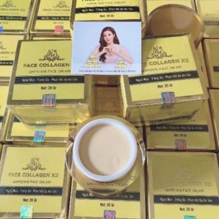 kem face x3 collagen mẫu mới 2021 màu vàng