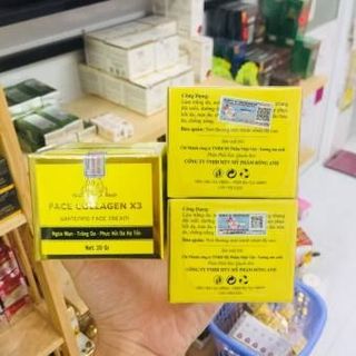 kem face x3 collagen mẫu mới 2021 màu vàng