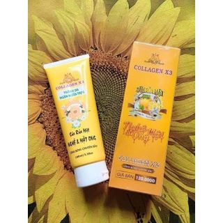 sữa rửa mặt đông anh x3 collagen chính hãng
