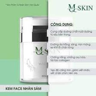 kem face mq nhân sâm trắng da ngừa nám