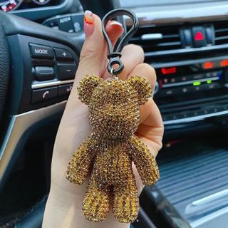 Set tự làm móc chìa khoá đính đá gấu Bearbrick DIY handmade