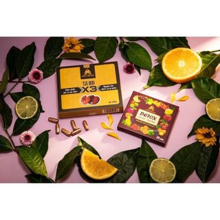 viên uống xuống cân Slim X3 Đông Y Mộc Linh + Tặng 15v Detox hàng công ty