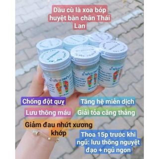 dầu cù là thái mát xa nguyệt thông máu