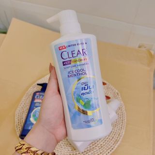 Dầu gội Clear anti dandruff ice cool menthol 480ml chính hãng Thái