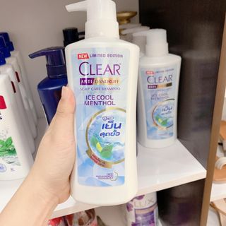 Dầu gội Clear anti dandruff ice cool menthol 480ml chính hãng Thái