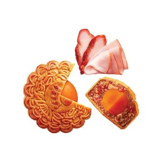 Hộp 4 Bánh Trung Thu 210g (2 Mặn, 2 Ngọt) Ngẫu Nhiên - Kinh Đô