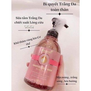 chai sua tam duong trang HANA thao duoc