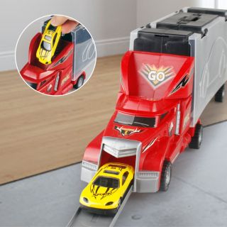 Đồ chơi xe container vận chuyển xe ô tô 6 chiếc