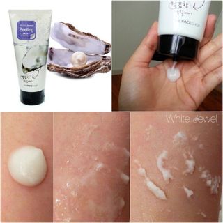 tẩy tế bào mat ngọc trai cho da sáng mịn sạch da chết