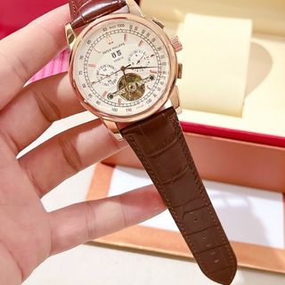 Đồng hồ da phatecck chạy cơ cao cấp nam