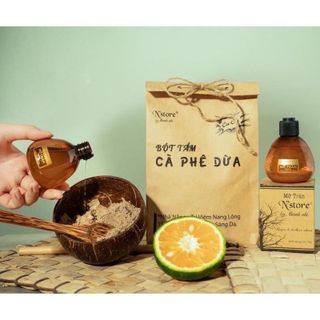 bich bột tắm cà phê dừa non thiên nhiên 100gam