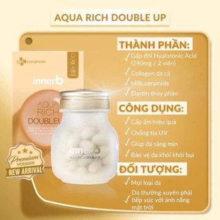 hu viên uống cấp nước cho mặt căng bóng aquarich.doubleup chính hãng