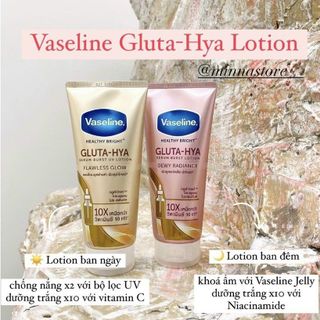 tuyp Sữa Dưỡng Thể Vaseline Healthy Bright Gluta HYA Serum 10X Thái Lan 330ml