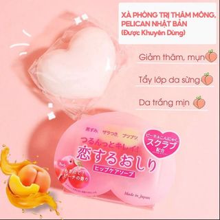 Xà Phòng Cải Thiện Thâm Mông, Làm Sáng Da Pelican Hip Care Soap 80g