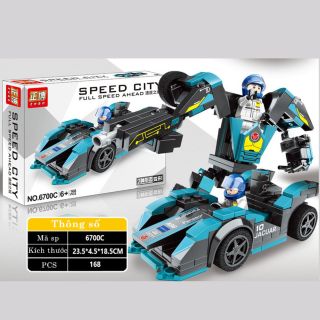 Đồ chơi lắp ráp Lego hình ô tô siêu nhân