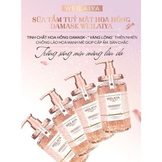 chai sữa tăm trăng hương hoa hồng (damask weilaiya) chính hãng 450ml