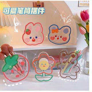 Hộp Đựng Bút Dễ Thương Trong Suốt Để Bàn (cái)