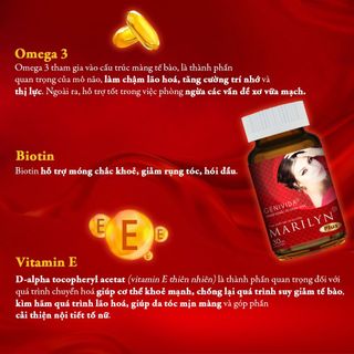 VIÊN UỐNG BỔ SUNG NỘI TIẾT TỐ NỮ MARILYN - DÂN KHANG - HỘP 30 VIÊN