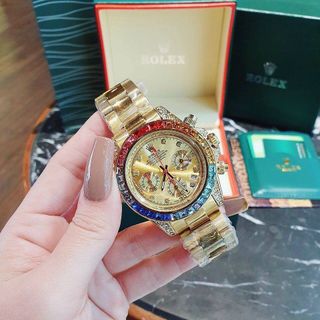 ĐỒNG HỒ ROLLEX ĐÁ MÀU NAM NEW