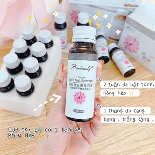 Hộp 8 chai nước Yến Colagen trắng da Rose Beauty ( 8 x 50 ml)