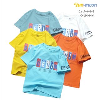 Áo thun bé trai in Denim Sun & Moon giá sỉ