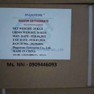 Chất bảo quản, chống oxi hóa – Sodium Erythorbate (Erybate) E316